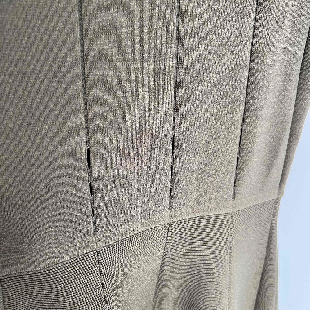 John + Jenn Olive Green Knit Sleeveless Dress Size SP - Picture 6 of 7
